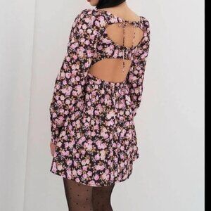 For Love & Lemons Floral Mini Dress Kate Floral Babydoll Dress